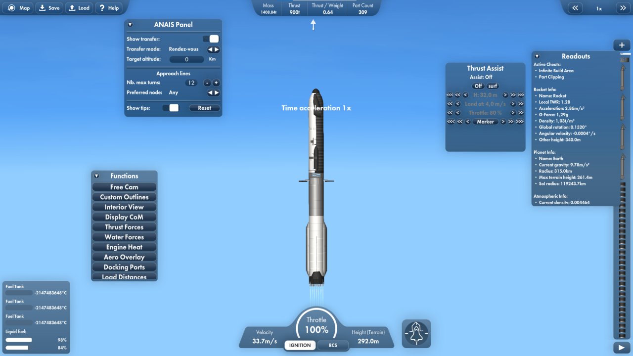 Starship+Superhelavy Spaceflight Simulator