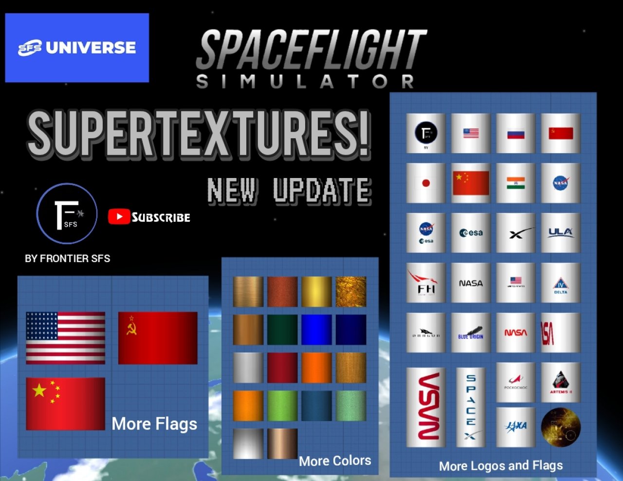 SUPERTEXTURES UPDATE! +50 Spaceflight Simulator