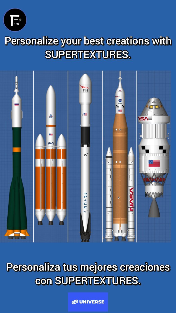 SUPERTEXTURES UPDATE! +50 Spaceflight Simulator