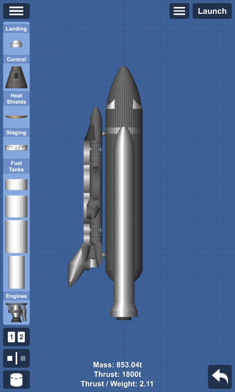 Test plane with Shuttle for Spaceflight Simulator