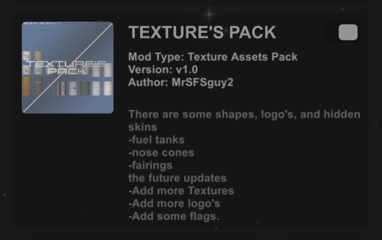 TEXTURES PACK Spaceflight Simulator
