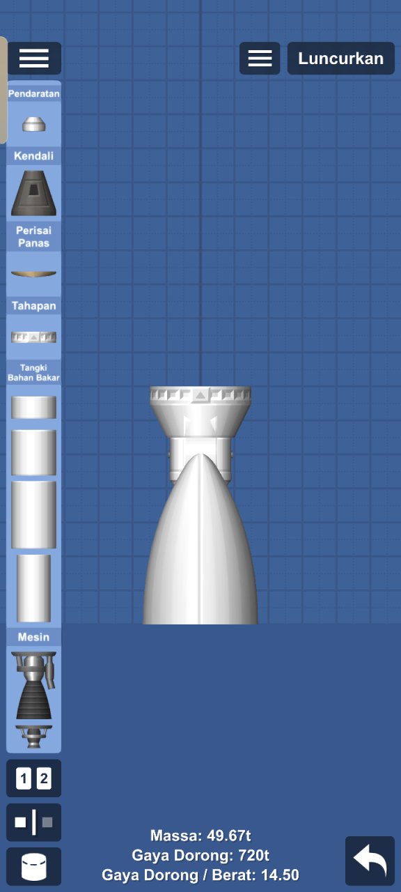 the 6 wide custom engine Spaceflight Simulator