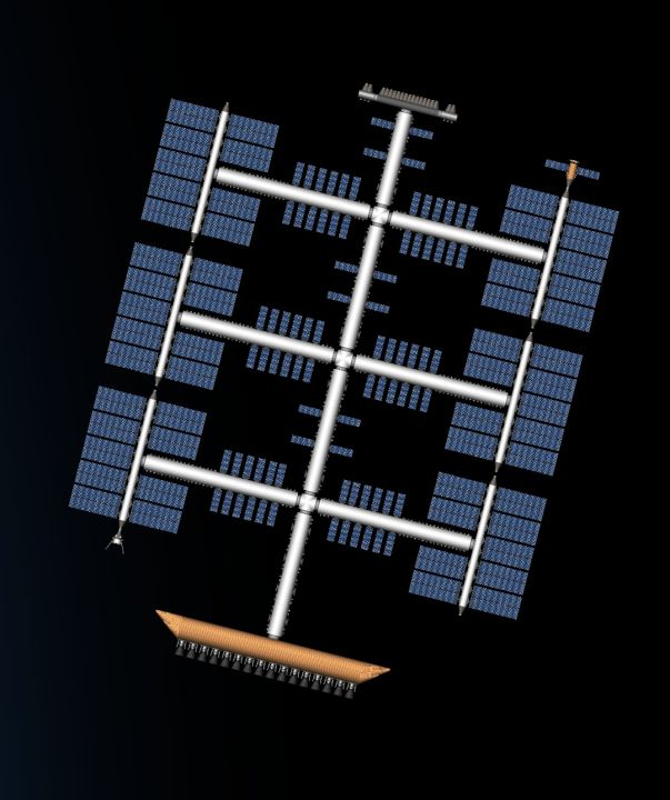 Station Blueprint for Spaceflight Simulator / SFS BP