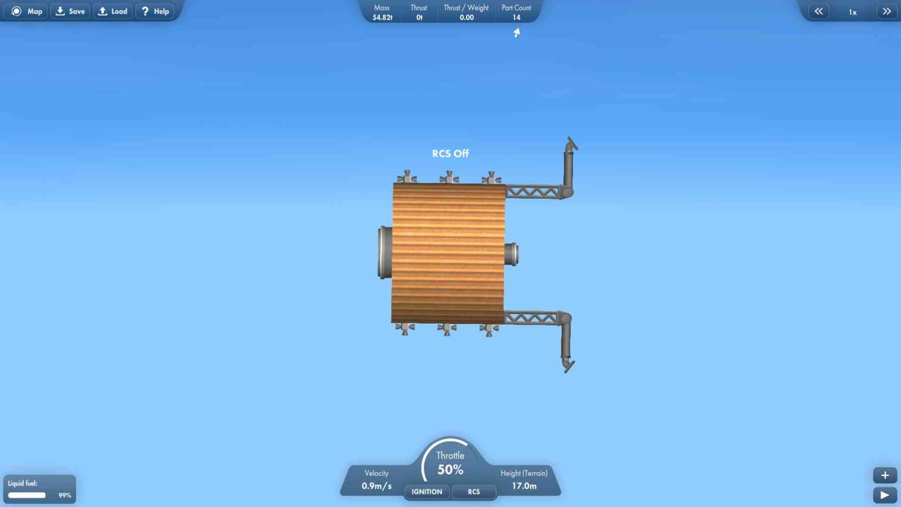 The Crew Controlled Droneship Blueprint for Spaceflight Simulator / SFS BP