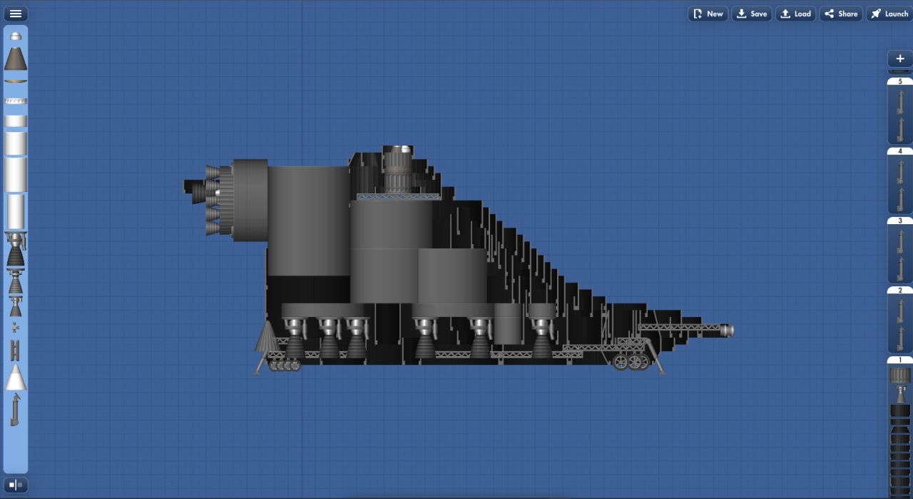 the GRU flying Blueprint for Spaceflight Simulator / SFS BP