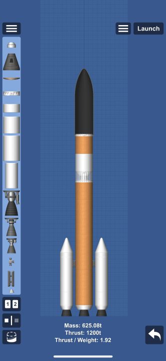 The H-IIA Rocket (Fixed) Blueprint for Spaceflight Simulator / SFS BP