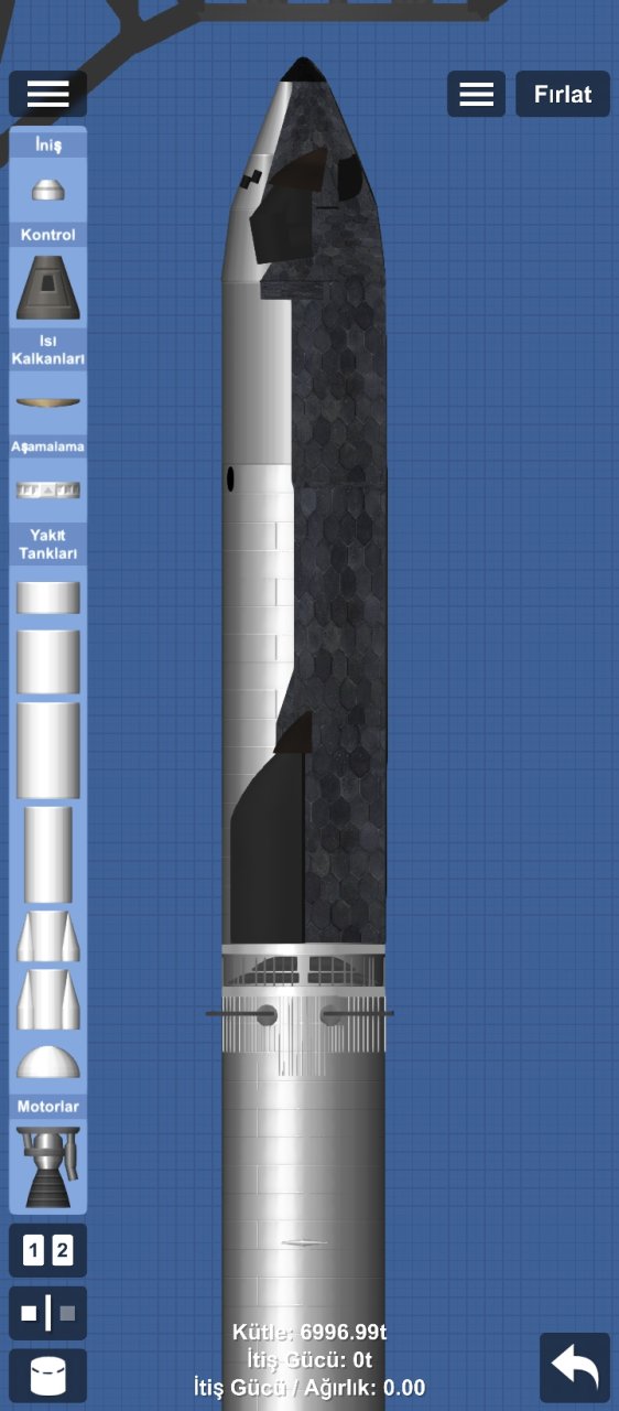 The Starship plan along with t Spaceflight Simulator