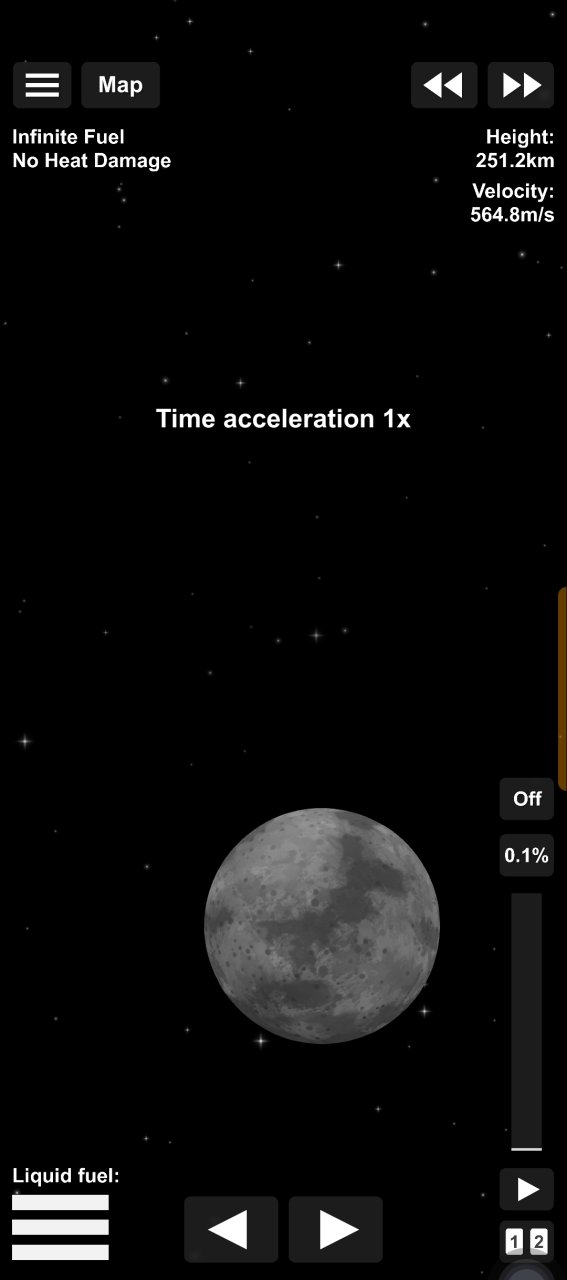 Three stage rocket Spaceflight Simulator