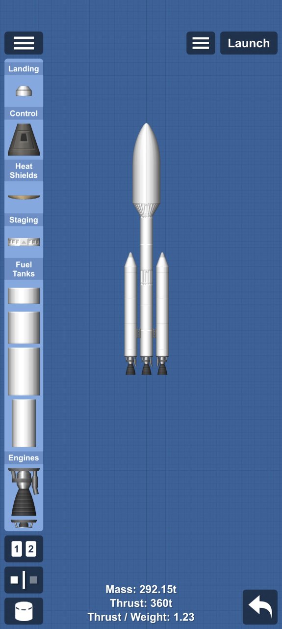threw stage rocket V2 Spaceflight Simulator