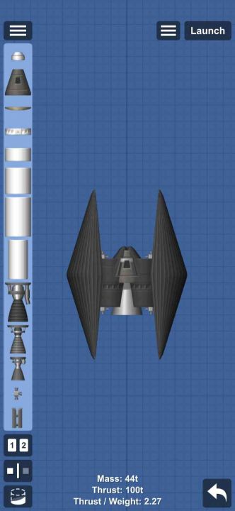 Tie Fighter[Star Wars] Blueprint for Spaceflight Simulator / SFS BP