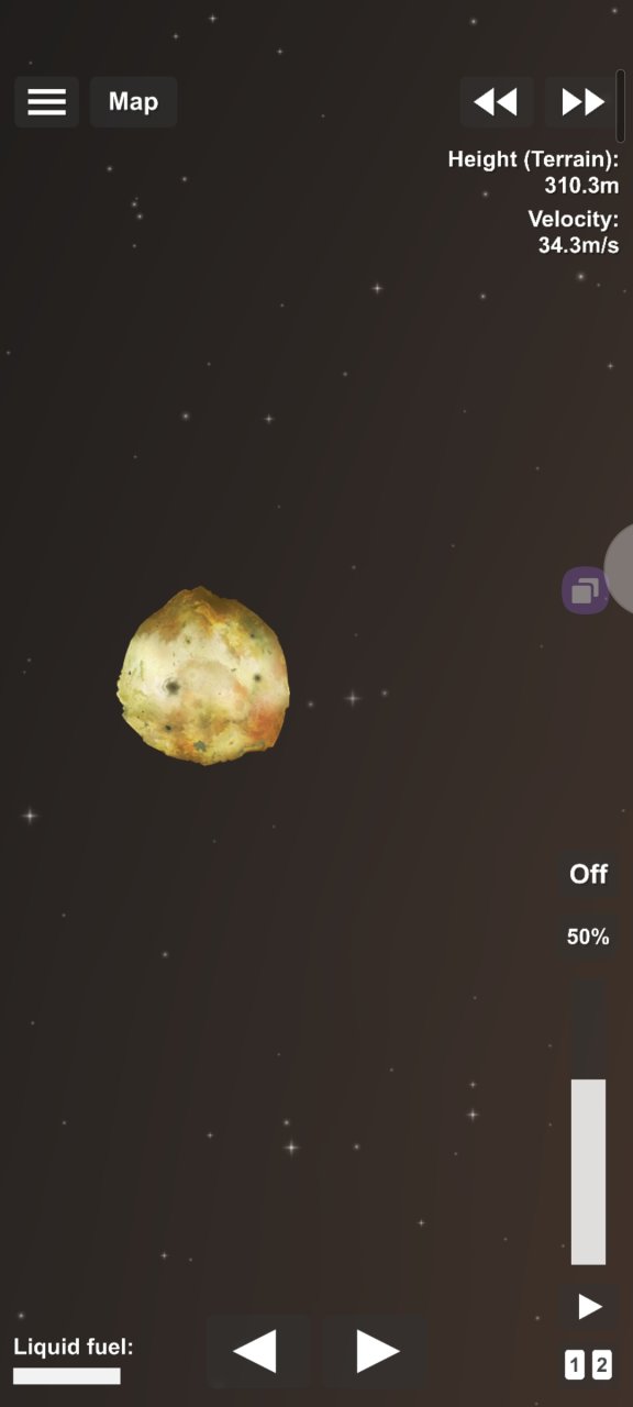 Toy solar system (÷100) Spaceflight Simulator