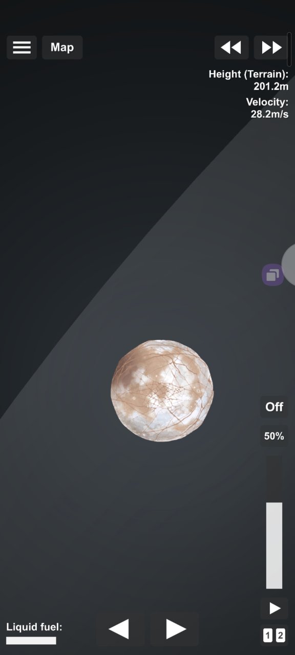 Toy solar system (÷100) Spaceflight Simulator