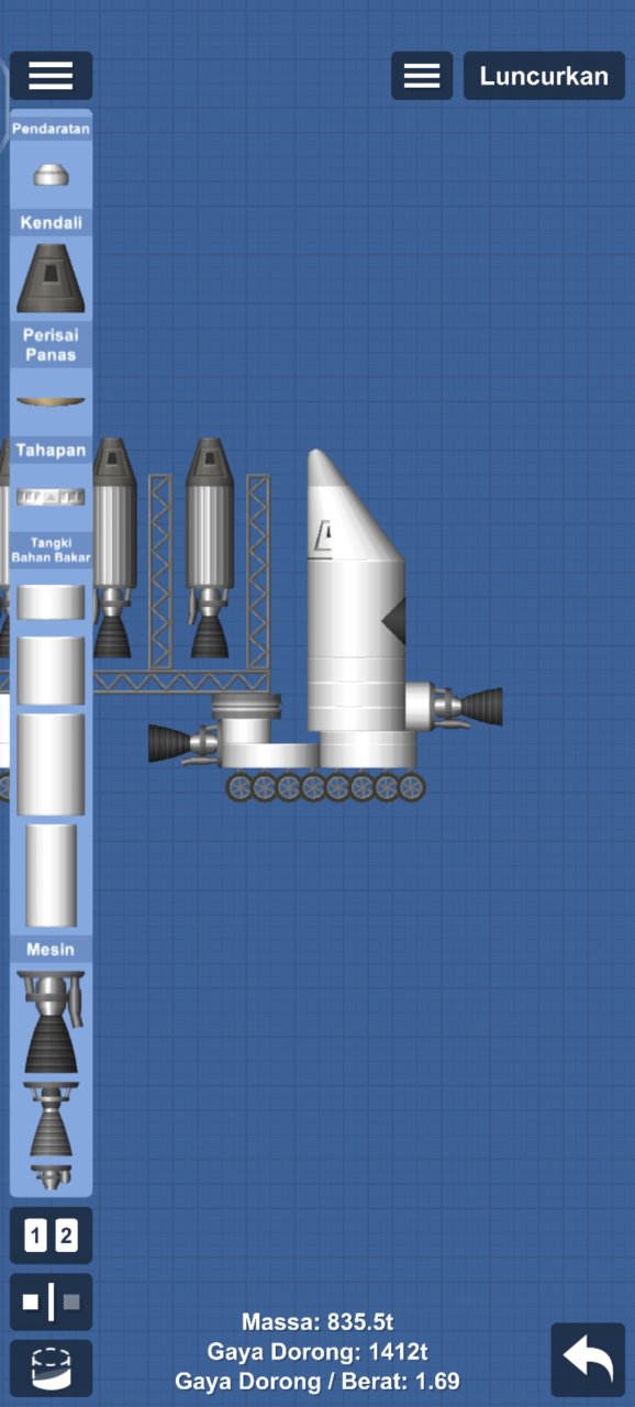 TRAILER TRUK WITH MISSILE for Spaceflight Simulator