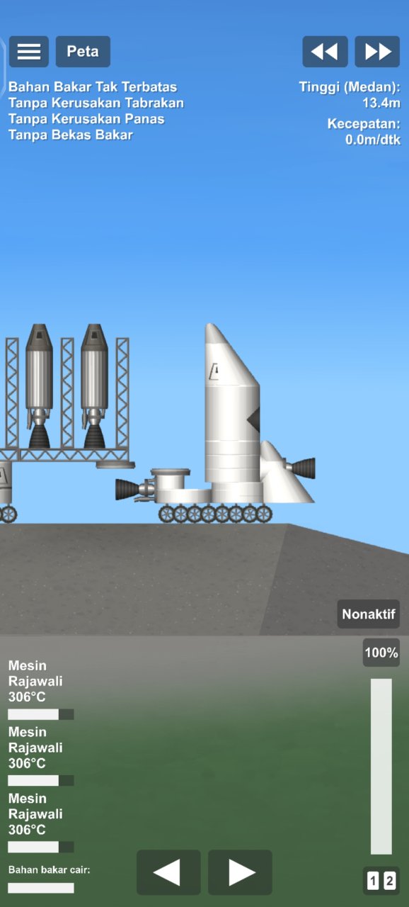 TRAILER TRUK WITH MISSILE Spaceflight Simulator