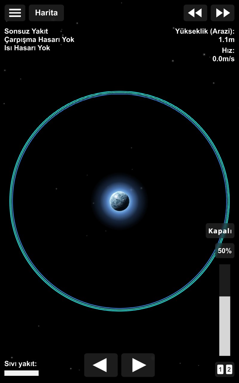 Türkçe sistem V2 Spaceflight Simulator