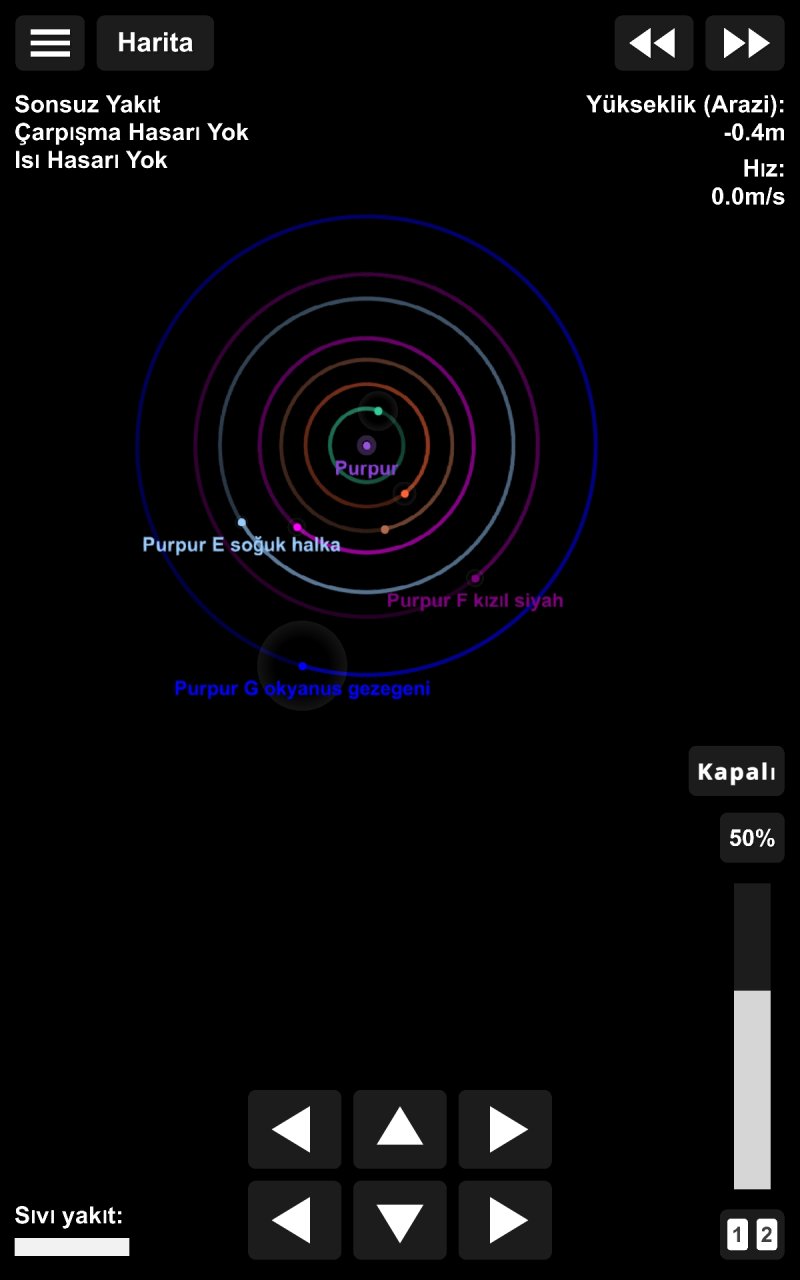 Türkçe sistem V2 Spaceflight Simulator