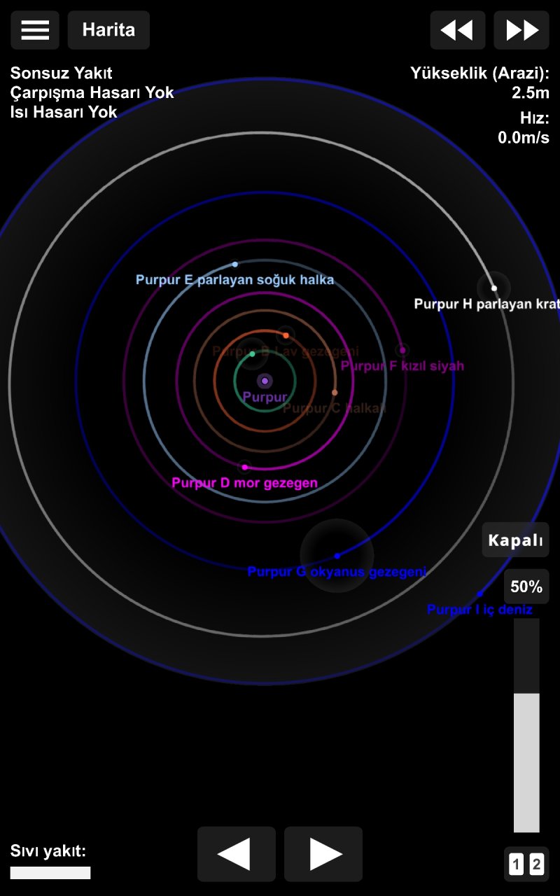 Türkçe sistem v3 Spaceflight Simulator