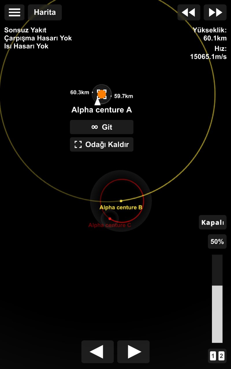 Türkçe sistem V4 Spaceflight Simulator