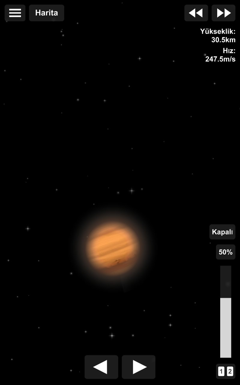 Türkçe sistem V7 Spaceflight Simulator