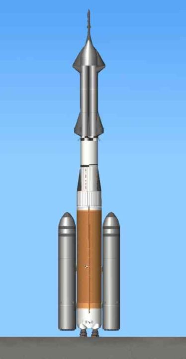 Ultra Heavy Hybrid Rocket Blueprint for Spaceflight Simulator / SFS BP