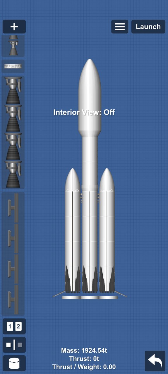 updated Falcon heavy Spaceflight Simulator