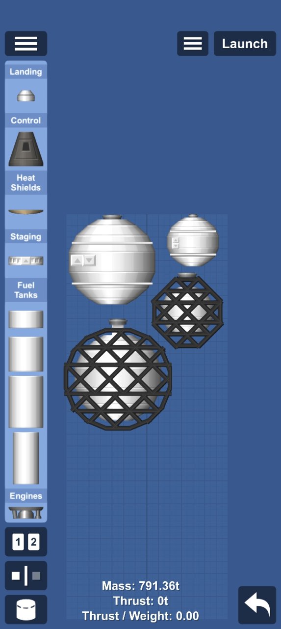 [V3]Round fuel tank[no DLC] for Spaceflight Simulator