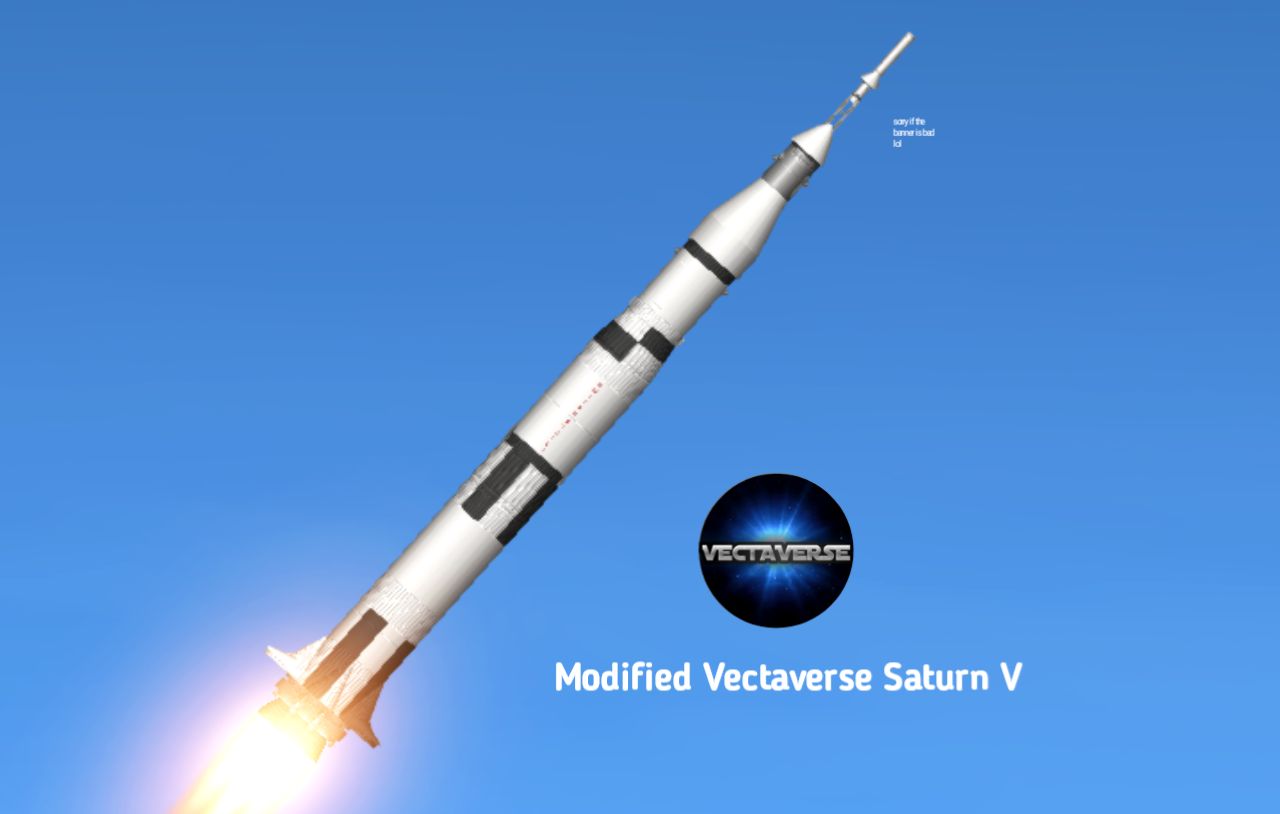 Vectaverse Saturn V (Modified) Blueprint for Spaceflight Simulator / SFS BP