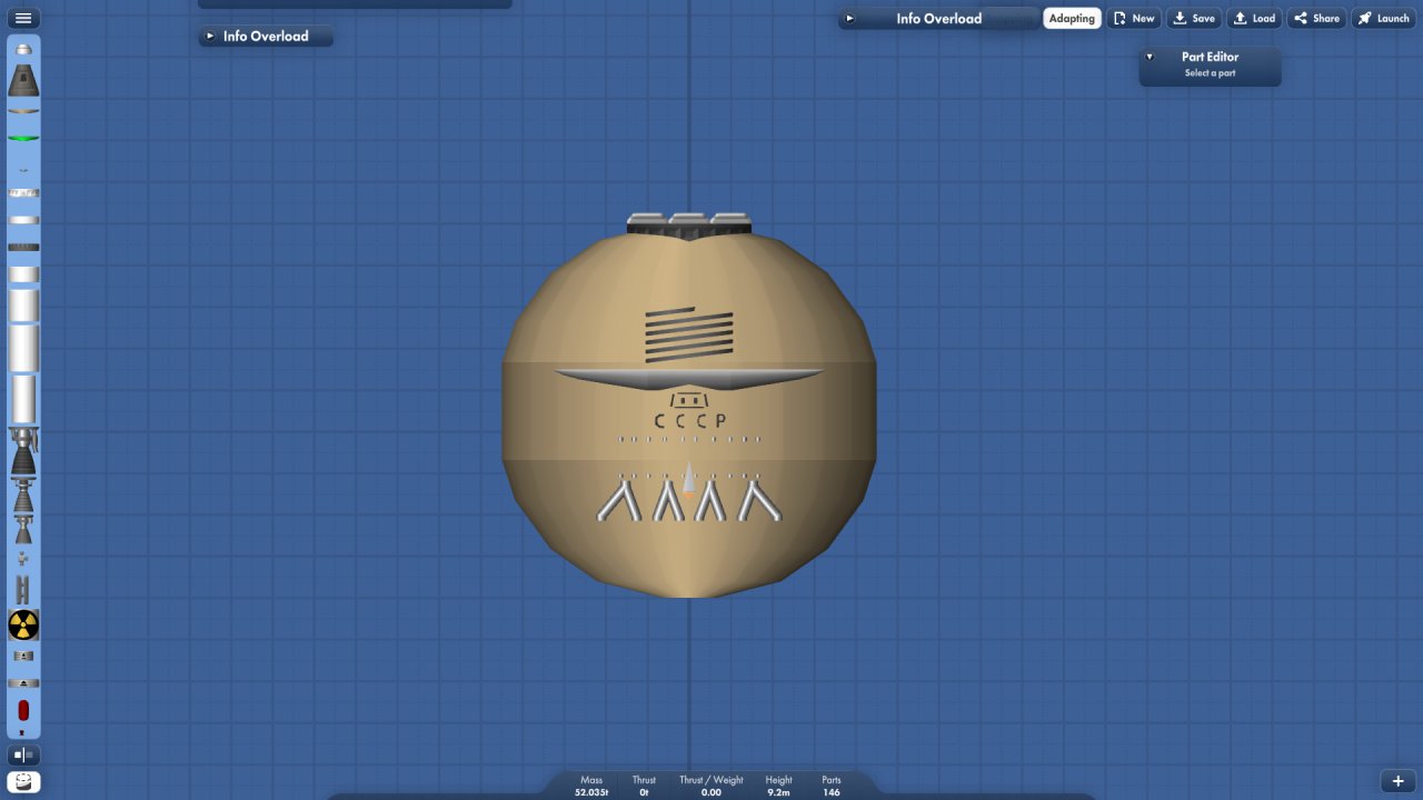 Venera Porbe Blueprint for Spaceflight Simulator / SFS BP