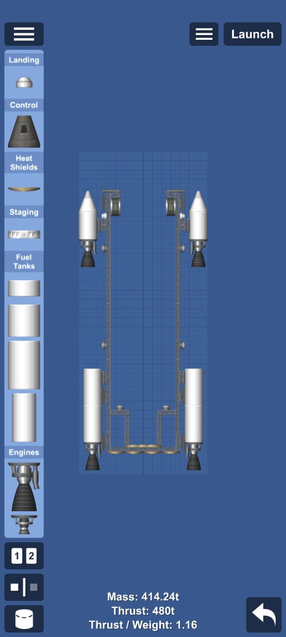 Version 2 space station for Spaceflight Simulator