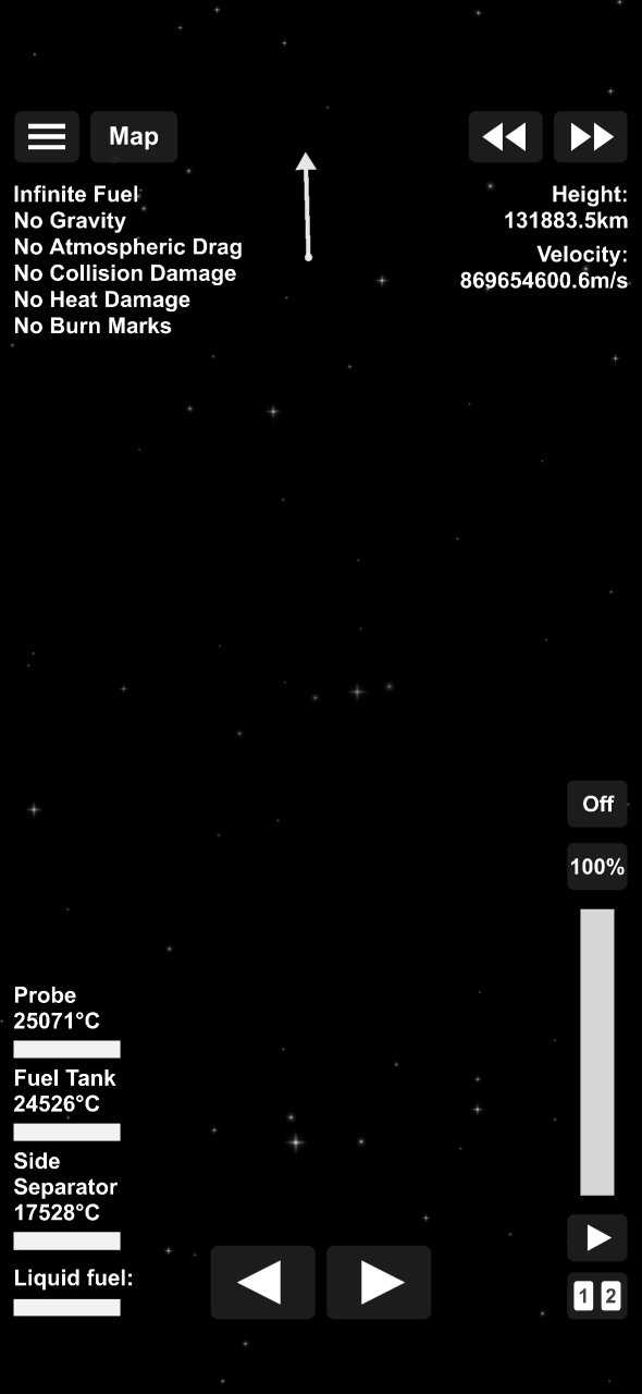 Very fast rocket Spaceflight Simulator