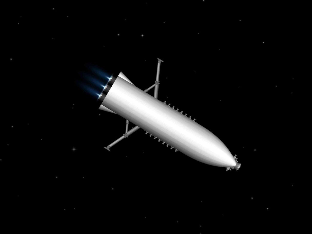 X-37B + Hercules II Blueprint for Spaceflight Simulator / SFS BP