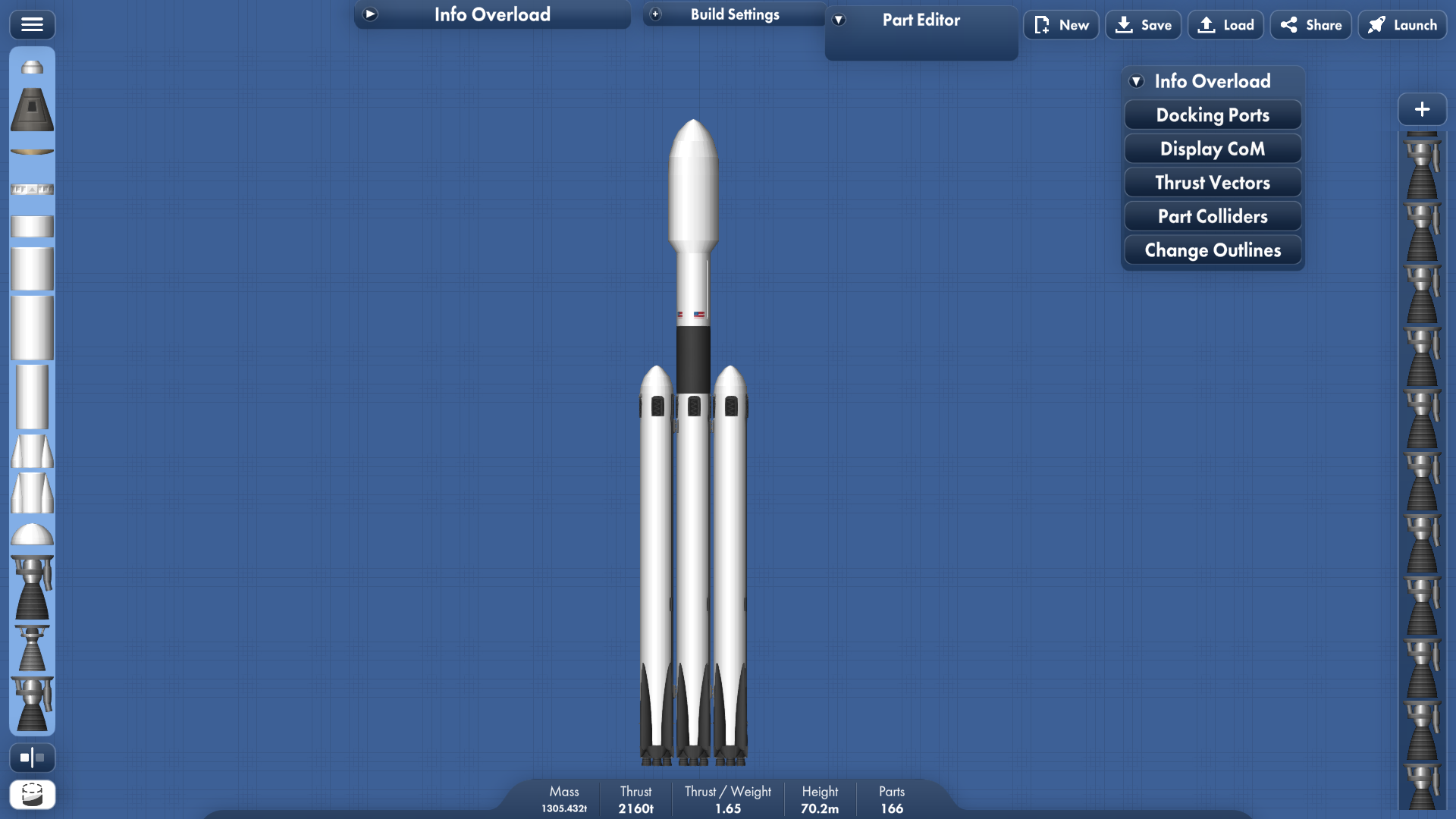 falcon heavy for Spaceflight Simulator • SFS UNIVERSE